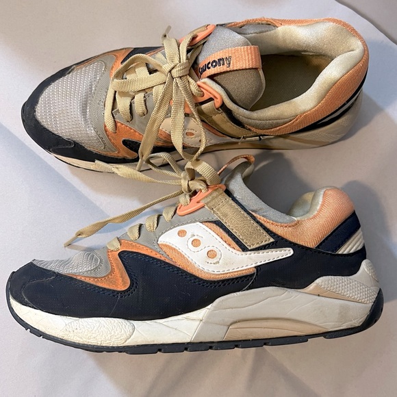Saucony Grid 9000 Kith Sneaker Suede Leather & Mesh Upper Size EU 38 - Picture 6 of 9